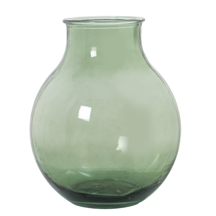 Ivy Bronx Green Recycled Glass Vase Wayfair.co.uk